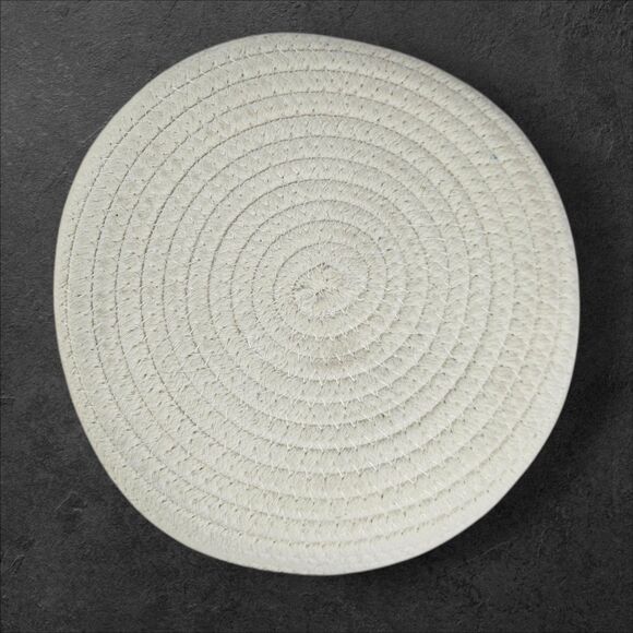 Little Hippo Set 2 Fabric Storage Baskets Grey White Neutral Home Organization - Picture 5 of 13